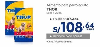 Makro Alimento para perro adulto thor saco x 25 kg. oferta