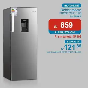 Makro Refrigeradoras blackline oferta