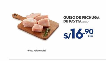 Makro Guiso de pechuga de pavita x kg oferta