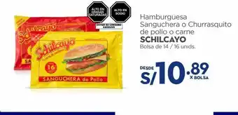 Makro Hamburguesa sanguchera o churrasquito schilcayo x 16un oferta