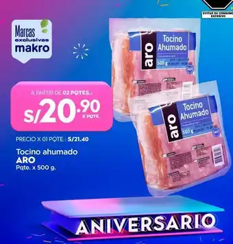 Makro Tocino ahumado aro x 500g oferta