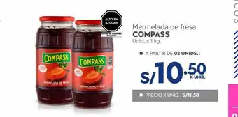 Makro Mermelada de fresa compass x 1kg oferta