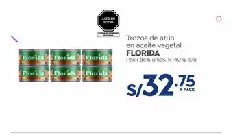 Makro Trozos de atún en aceite vegetal florida 6un x 140g oferta