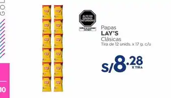 Makro Papas lay's 12un x 17g oferta