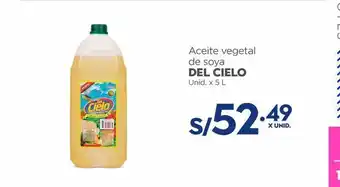 Aceite vegetal de soya del cielo x 5l