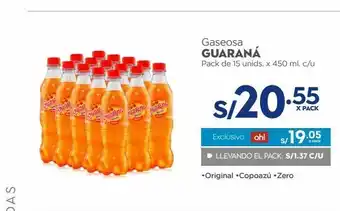 Makro Gaseosa guaraná 15un x 450ml oferta