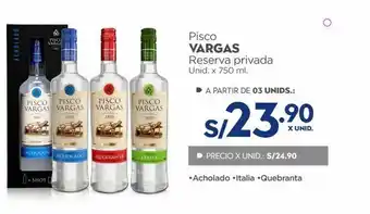 Makro Pisco vargas x 750ml oferta