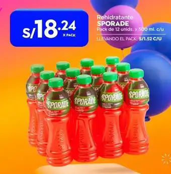 Makro Rehidratante sporade 12un x 500ml oferta