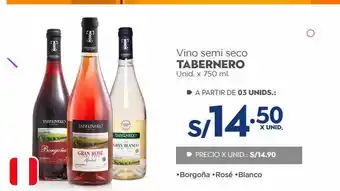 Makro Vino tabernero x 750ml oferta