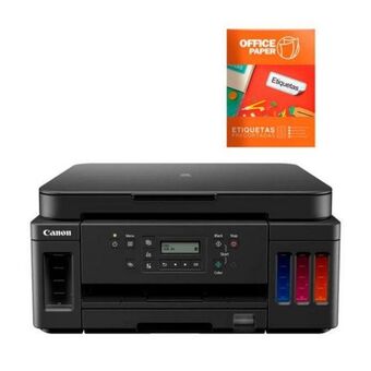 Hiraoka Impresora multifuncional canon pixma g6010 + etiquetas precortadas x 05 hojas a4 - 70 etiquetas oferta