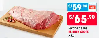 Plaza Vea Picaña de Res El Buen Corte x kg oferta