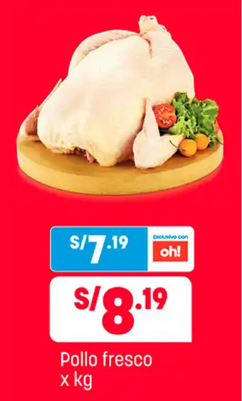 Plaza Vea Pollo Fresco x kg oferta
