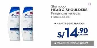Makro Shampoo Head & Shoulders Fragancias variadas frasco x 375ml oferta