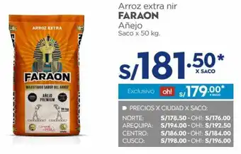 Makro Arroz extra nir Faraon Saco x 50kg oferta