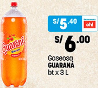 Plaza Vea Gaseosa Guaraná 3L oferta