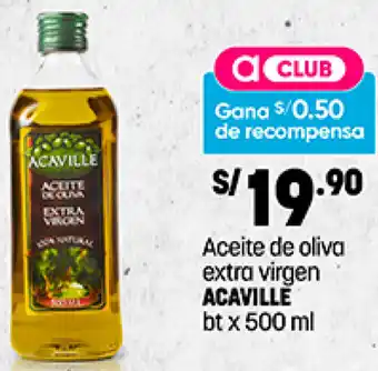Plaza Vea Aceite de Oliva Extra Virgen Acaville 500ml oferta