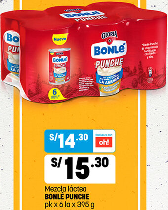 Plaza Vea Mezcla Láctea Bonlé Punche 6 la x 395g oferta