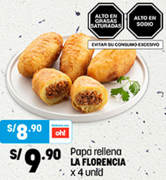 Plaza Vea Papa Rellena La Florencia 4 Unid oferta
