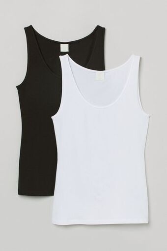 H&M Pack 2 polos sin mangas oferta