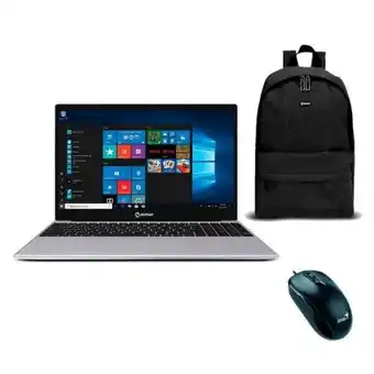 Hiraoka Laptop miray lpm-bw15-i7 intel core i7-6600u 512 gb ssd 8 gb ram silver + mouse genius dx-110 black + mochila miray mml-enl99 oferta