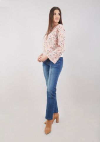 Michelle Belau Blusa manga larga oferta