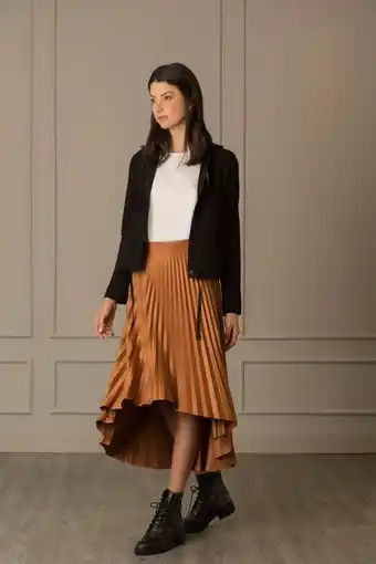 Vélez Casaca de cuero para mujer doble faz oferta
