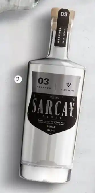 Wong Pisco Sarcay Acholado bot. x 700ml oferta