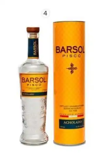 Wong Pisco Barsol bot. x 750ml oferta