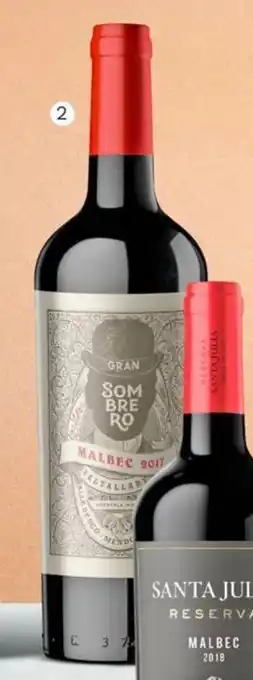 Wong Vino Gran Sombrero bot. x 750ml oferta