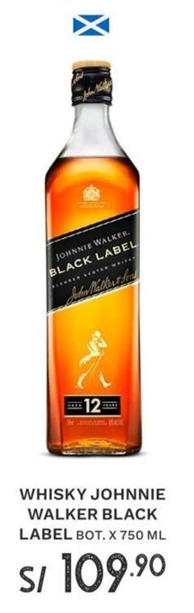 Wong Whisky Johnnie Walker Black Label bot. x 750ml oferta