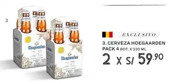 Wong Cerveza Hoegaarden Pack 4 bot. 2 x 330ml oferta