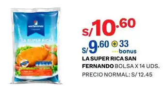 Wong La super Rica San Fernando bolsa x 14 uds. oferta