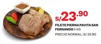 Wong Filete Pierna Pavita San Fernando x kg oferta
