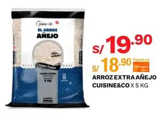 Wong Arroz Extra Añejo Cuisine & Co x 5kg oferta
