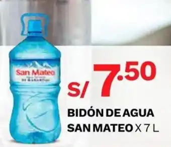 Wong Bidón de Agua San Mateo x 7L oferta