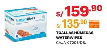 Wong Toallas Húmedas Waterwipes caja x 720 uds. oferta