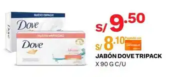 Wong Jabón Dove Tripack x 90g oferta