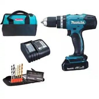 Maestro Taladro percutor 1/2" 18v + set 17 accesorios y maleta - dhp453x10 oferta