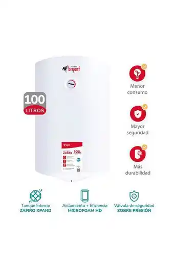 Tiendas EFE Terma eléctrica 100lt bryant zafiro oferta