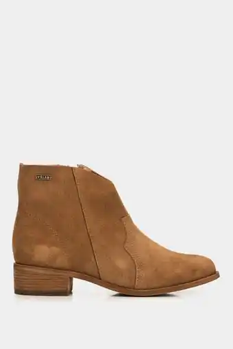 Vélez Botines planos galeras de cuero para mujer estilo western oferta