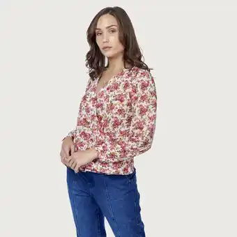 Mentha & Chocolate Blusa rialta print oferta