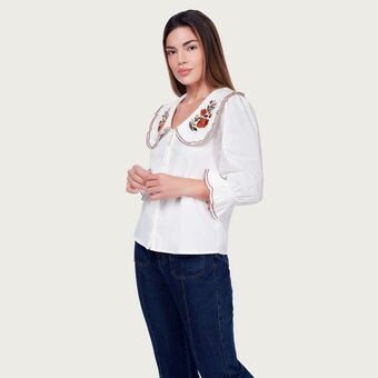 Mentha & Chocolate Blusa antonia hueso oferta