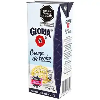 Vivanda Crema de leche uht gloria caja 200ml oferta