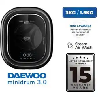 Linio Lavaseca 3kg 1.5kg dark gray - daewoo oferta