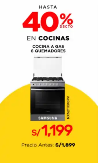 La Curacao Cocina a Gas 6 Quemadores oferta