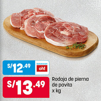 Plaza Vea Rodaja de Pierna de Pavita x kg oferta