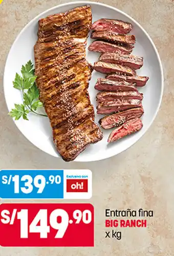 Plaza Vea Entraña Fina Big Ranch x kg oferta
