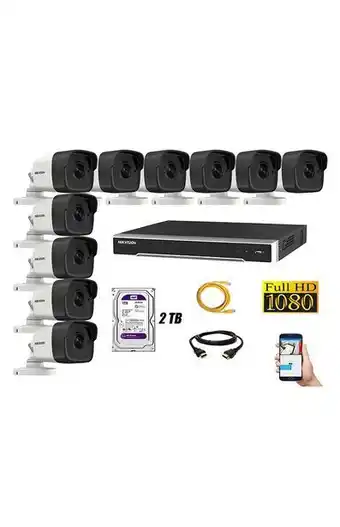 Tiendas EFE Cámara de seguridad ip poe 1080 púrpura exterior kit 10 hikvision disco 2tb wd púrpura oferta