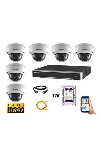 Tiendas EFE Cámara de seguridad ip poe 1080 púrpura exterior kit 12 hikvision disco 1tb wd púrpura oferta