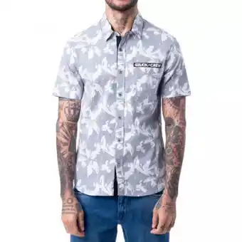 Gzuck Camisa popelina estamp. graf kor m/corta oferta